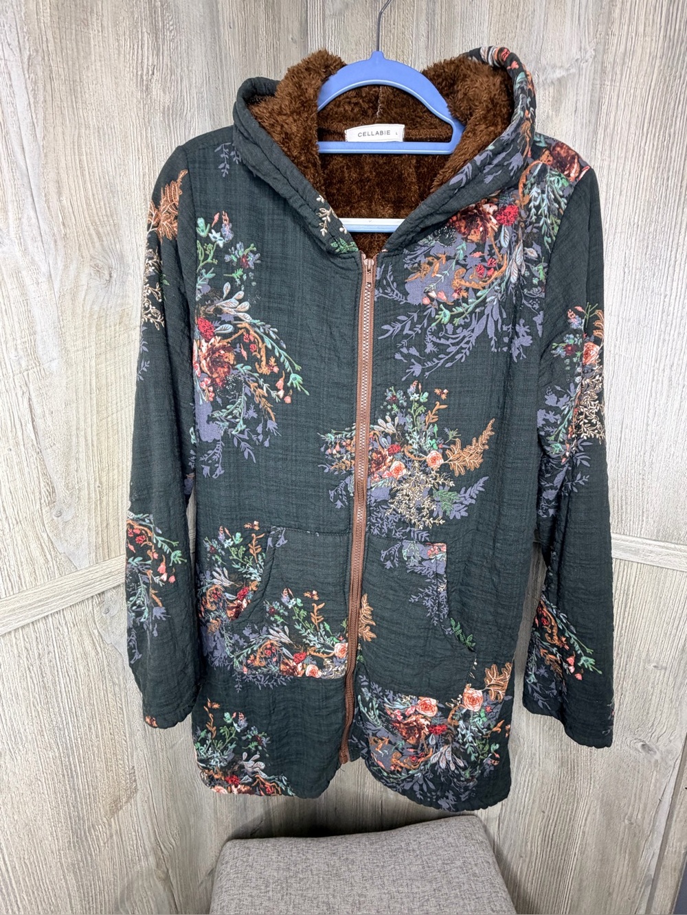 Cellabie Soft Floral Hooded Jacket